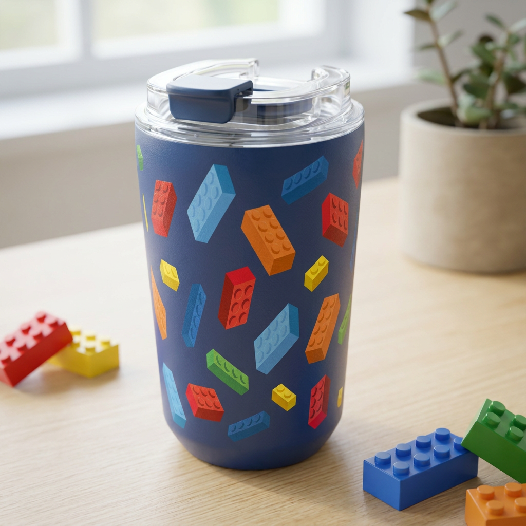 Vaso Térmico de Acero Inoxidable con Interior Cerámico - Block Build | Aurea