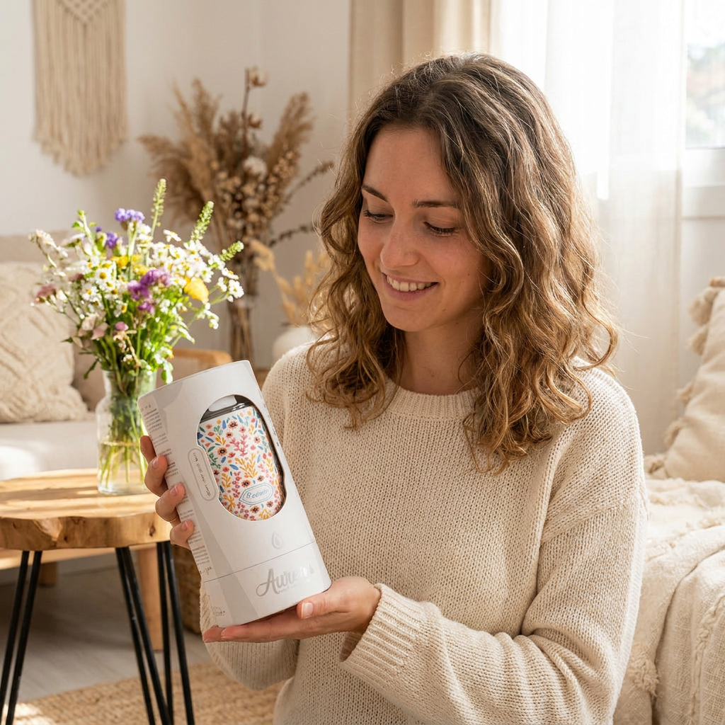Vaso Térmico de Acero Inoxidable con Interior Cerámico - Floral Essence | Aurea
