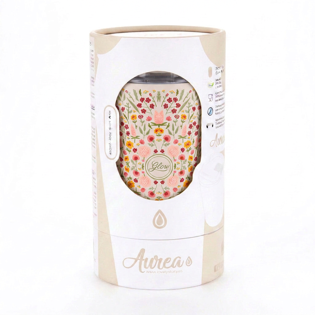 Vaso Térmico de Acero Inoxidable con Interior Cerámico - Floral Essence | Aurea