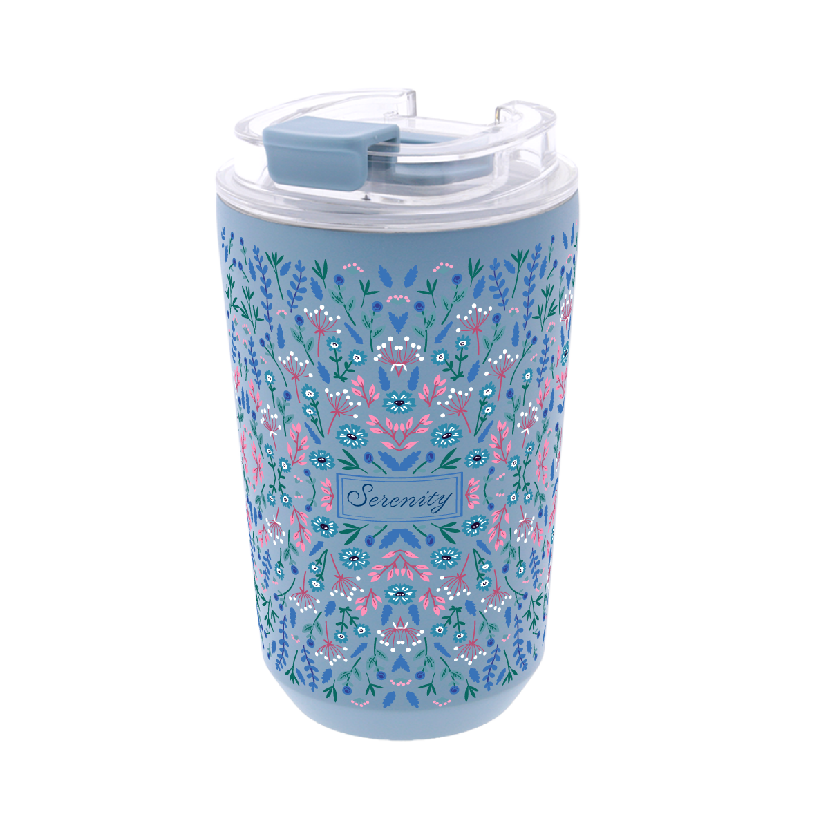 Vaso Térmico de Acero Inoxidable con Interior Cerámico - Floral Essence | Aurea