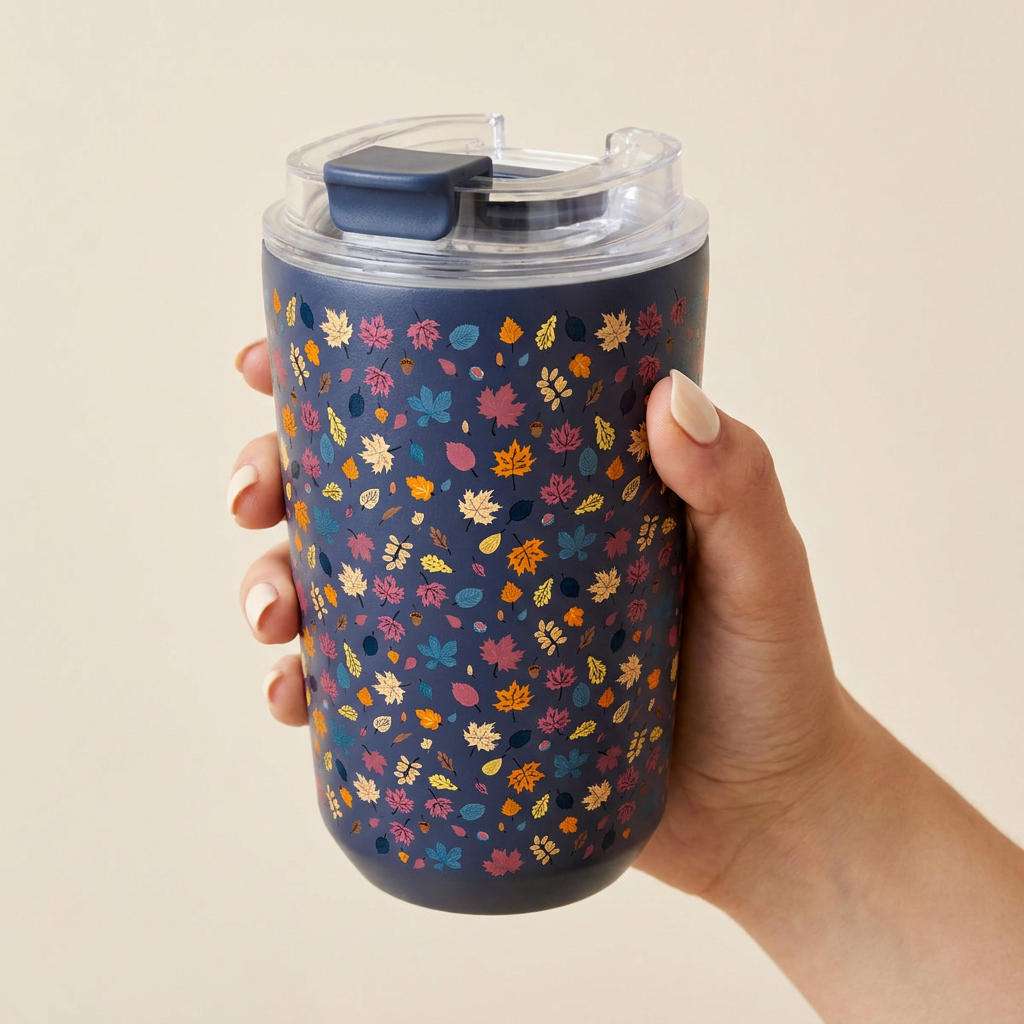Vaso Térmico de Acero Inoxidable con Interior Cerámico - Autumn Vibes | Aurea