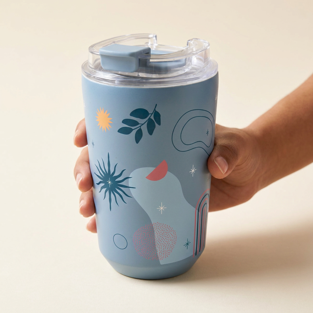 Vaso Térmico de Acero Inoxidable con Interior Cerámico - Color Flow | Aurea