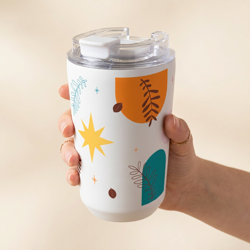 Vaso Térmico de Acero Inoxidable con Interior Cerámico - Color Flow | Aurea