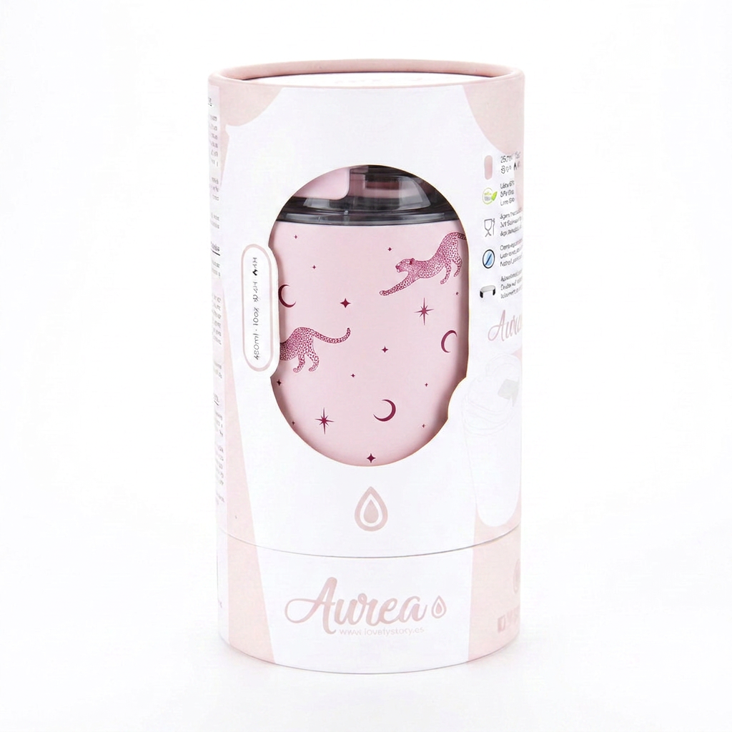 Vaso Térmico de Acero Inoxidable con Interior Cerámico - Mystic Leopard | Aurea