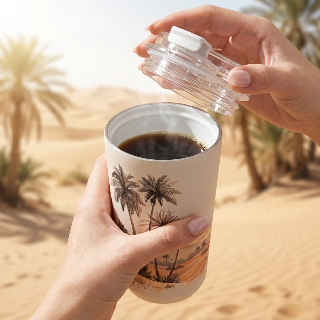 Vaso Térmico de Acero Inoxidable con Interior Cerámico - Travel Dreams | Aurea