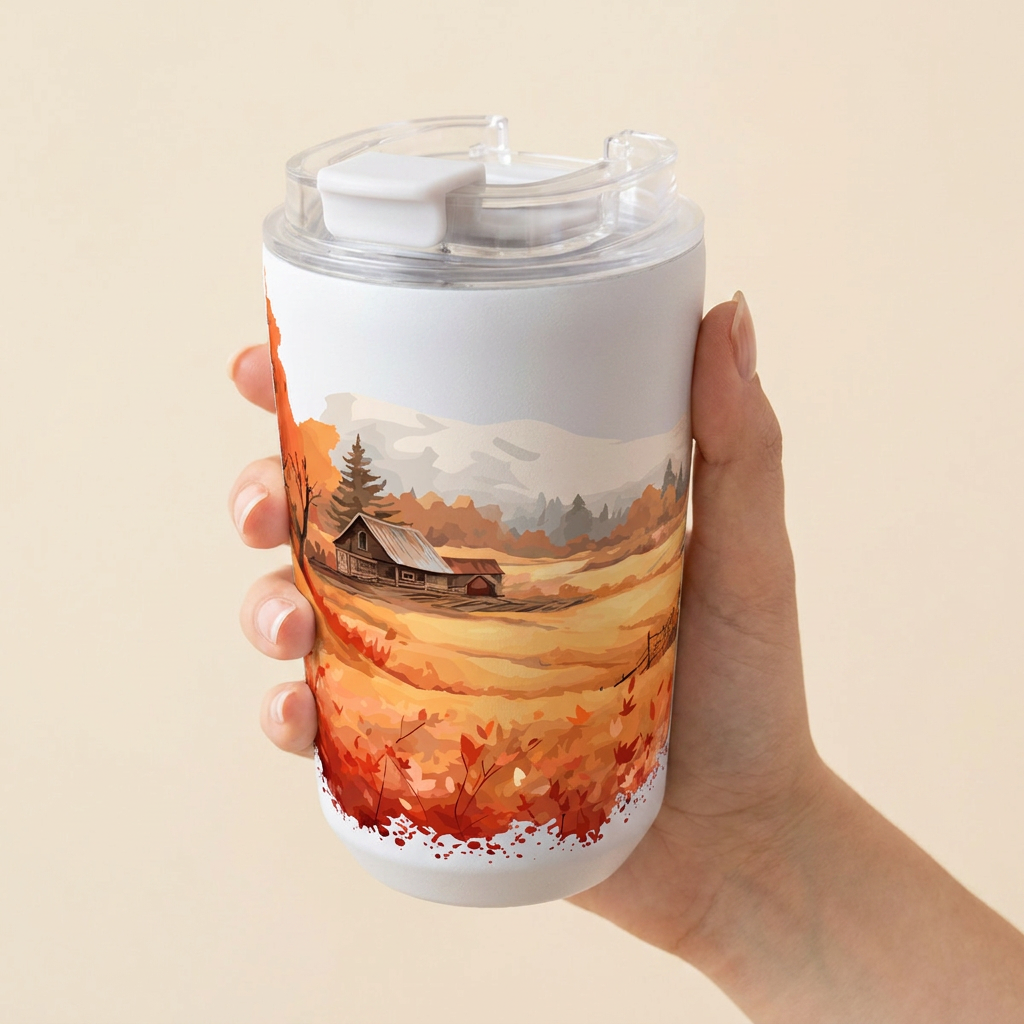Vaso Térmico de Acero Inoxidable con Interior Cerámico - Travel Dreams | Aurea