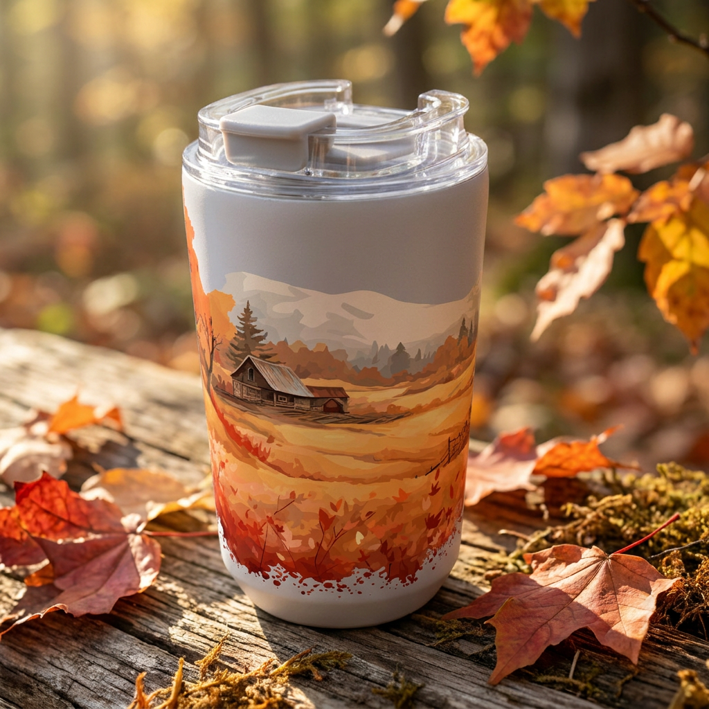 Vaso Térmico de Acero Inoxidable con Interior Cerámico - Travel Dreams | Aurea