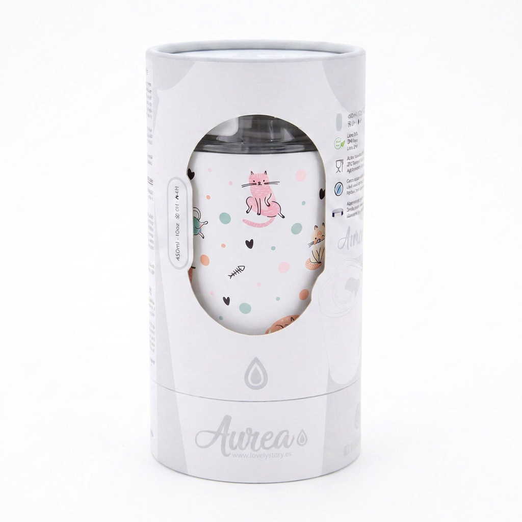 Vaso Térmico de Acero Inoxidable con Interior Cerámico - Dot & Meow | Aurea