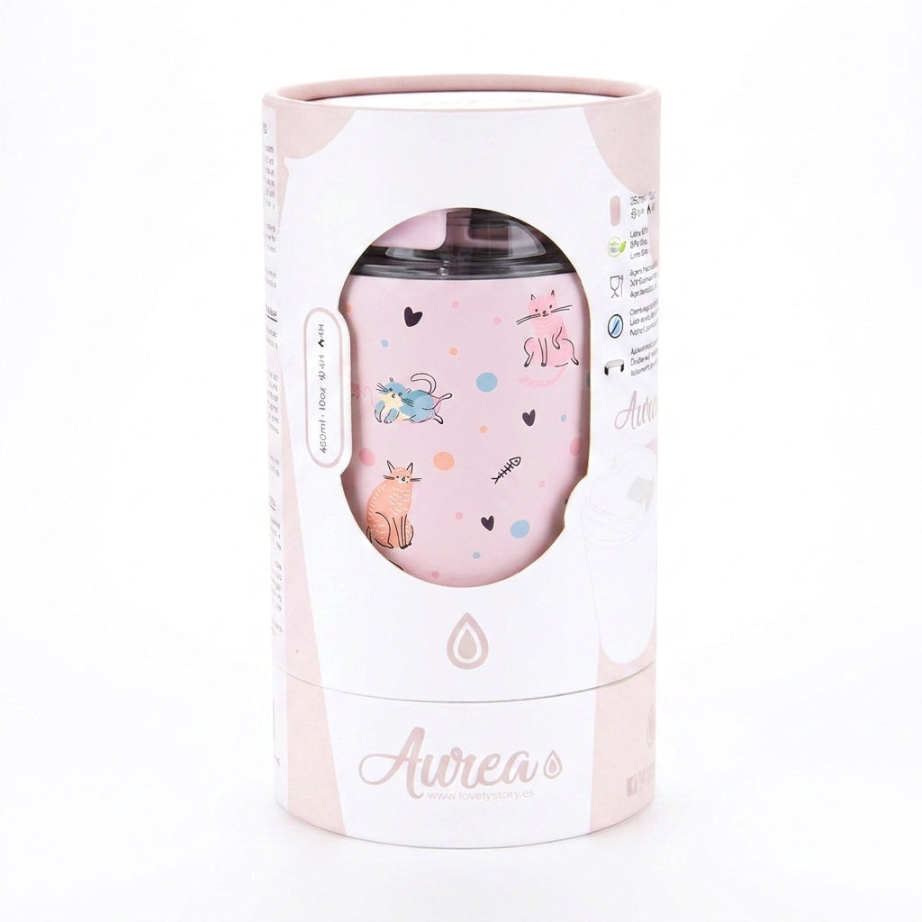 Vaso Térmico de Acero Inoxidable con Interior Cerámico - Dot & Meow | Aurea