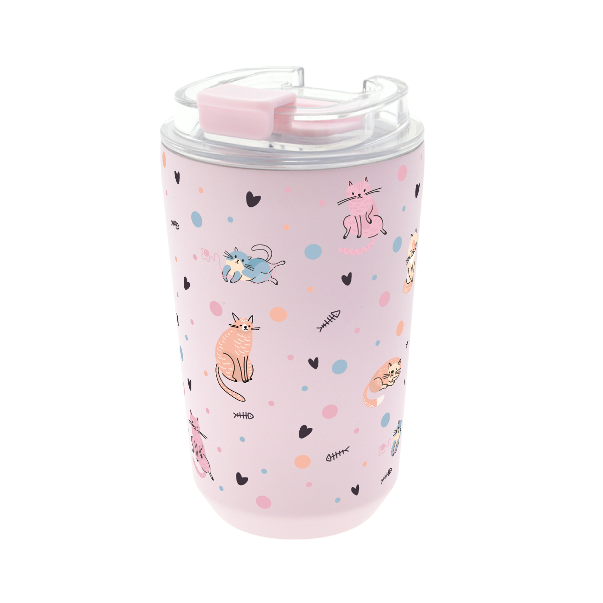 Vaso Térmico de Acero Inoxidable con Interior Cerámico - Dot & Meow | Aurea