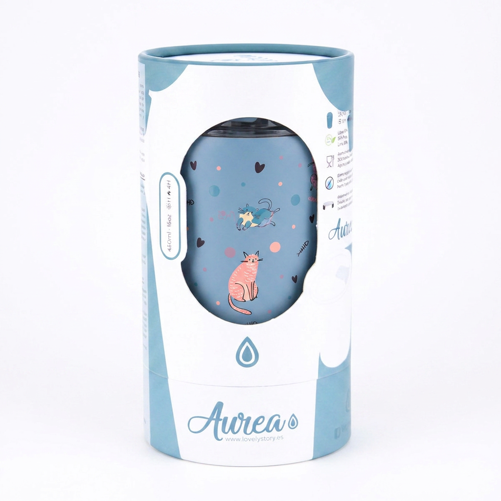 Vaso Térmico de Acero Inoxidable con Interior Cerámico - Dot & Meow | Aurea