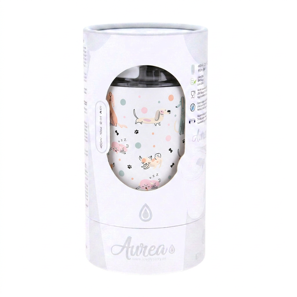 Vaso Térmico de Acero Inoxidable con Interior Cerámico - Dot & Woof | Aurea