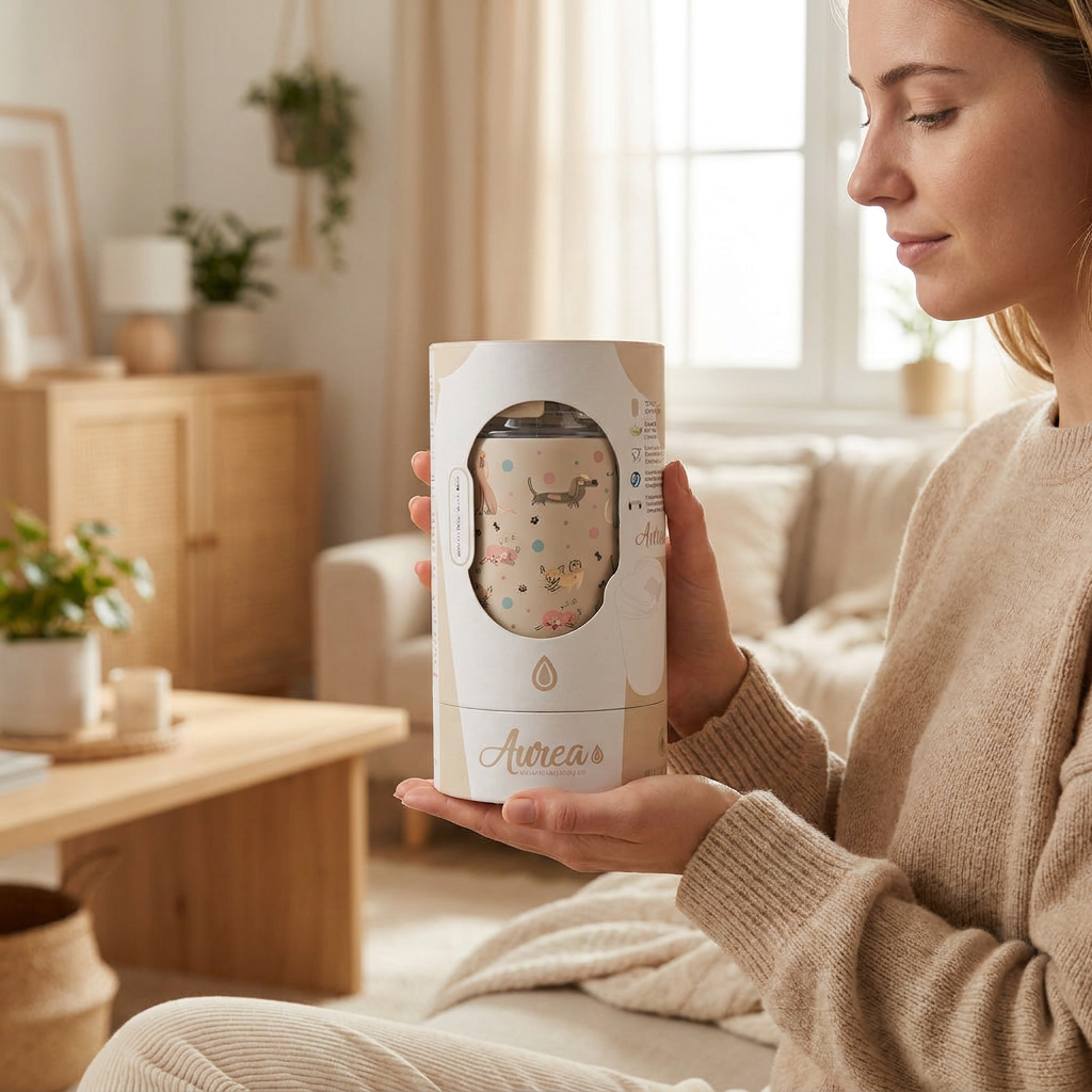 Vaso Térmico de Acero Inoxidable con Interior Cerámico - Dot & Woof | Aurea