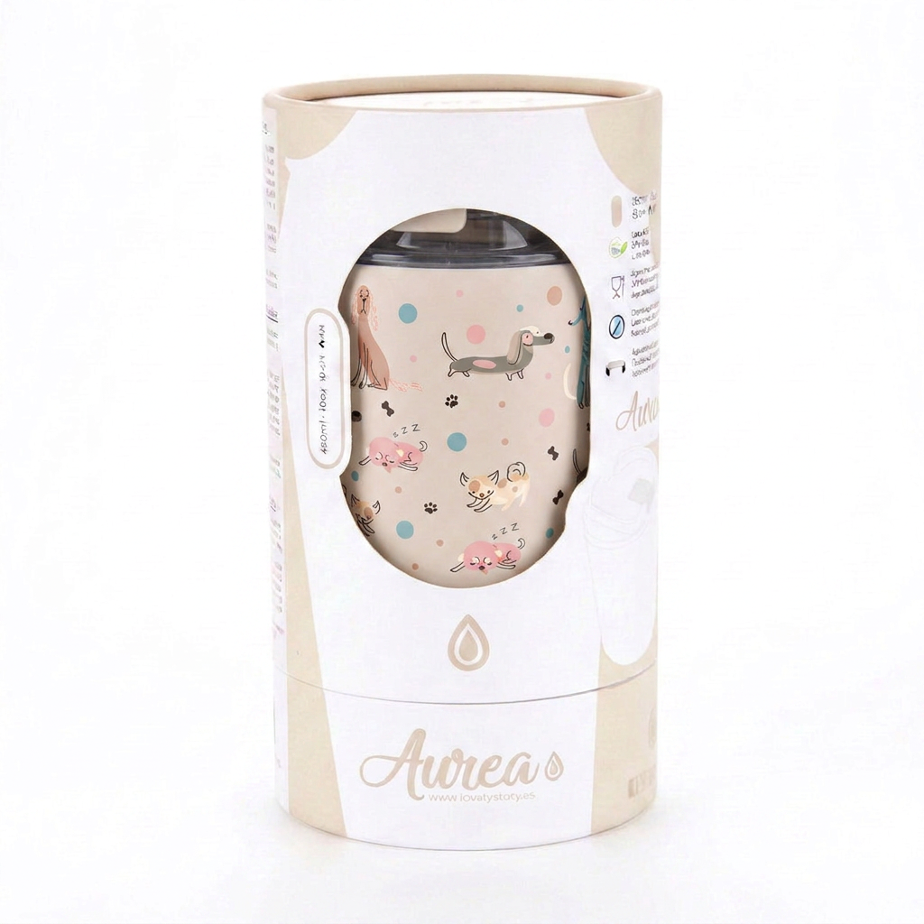 Vaso Térmico de Acero Inoxidable con Interior Cerámico - Dot & Woof | Aurea