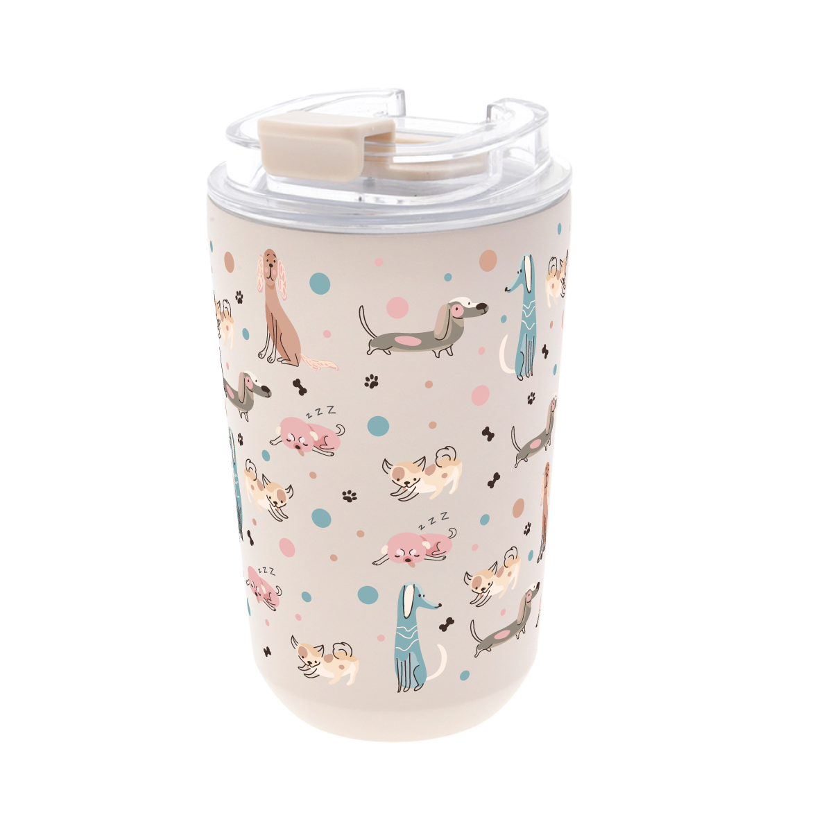 Vaso Térmico de Acero Inoxidable con Interior Cerámico - Dot & Woof | Aurea