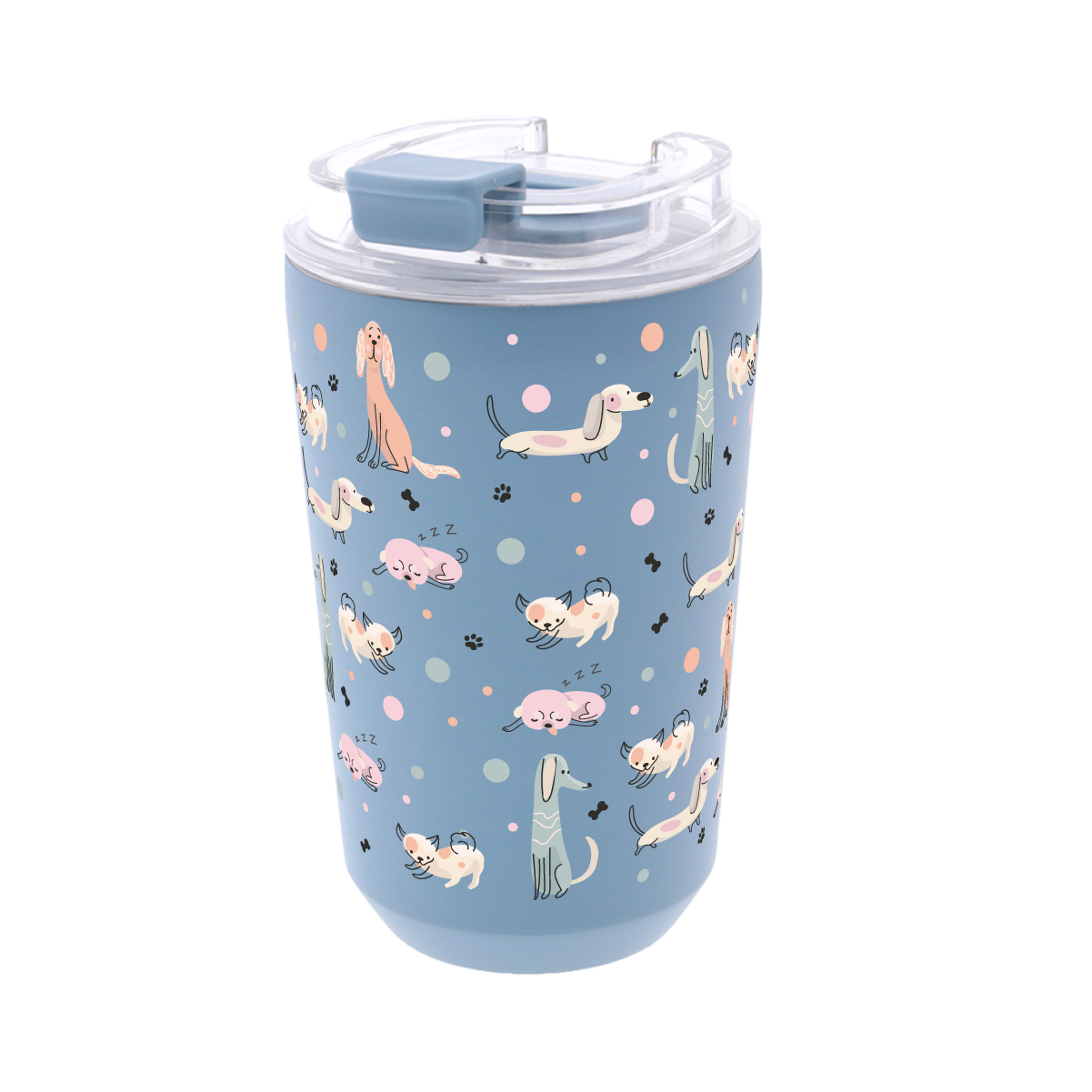Vaso Térmico de Acero Inoxidable con Interior Cerámico - Dot & Woof | Aurea