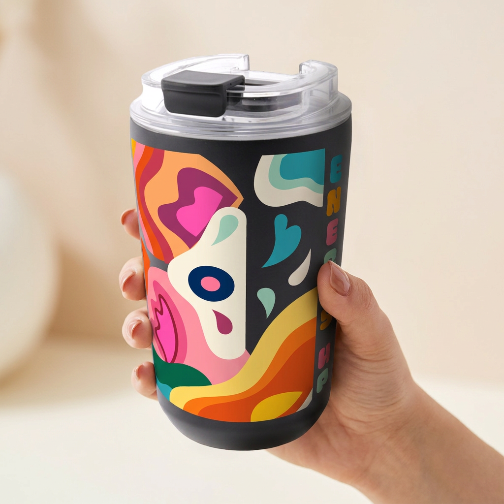 Vaso Térmico de Acero Inoxidable con Interior Cerámico - Energy Up | Aurea