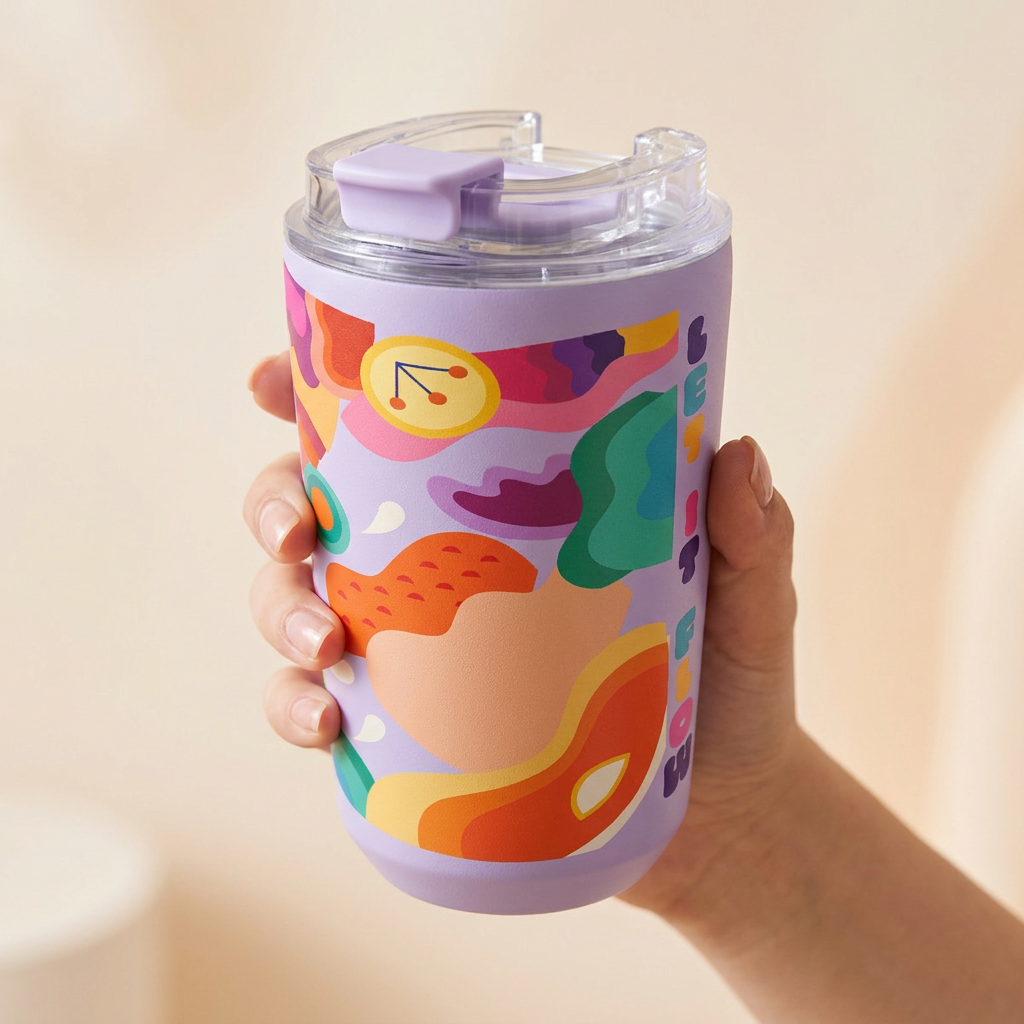 Vaso Térmico de Acero Inoxidable con Interior Cerámico - Energy Up | Aurea