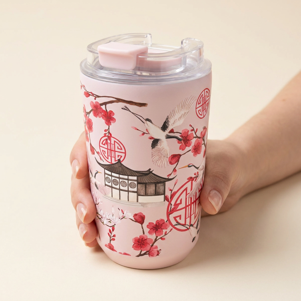 Vaso Térmico de Acero Inoxidable con Interior Cerámico - Japan Vibes | Aurea