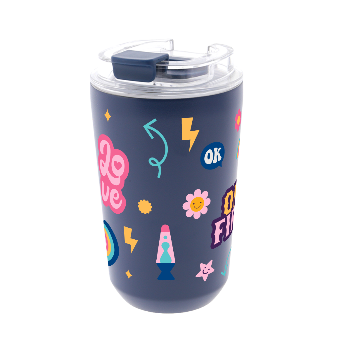 Vaso Térmico de Acero Inoxidable con Interior Cerámico - Glow Up | Aurea