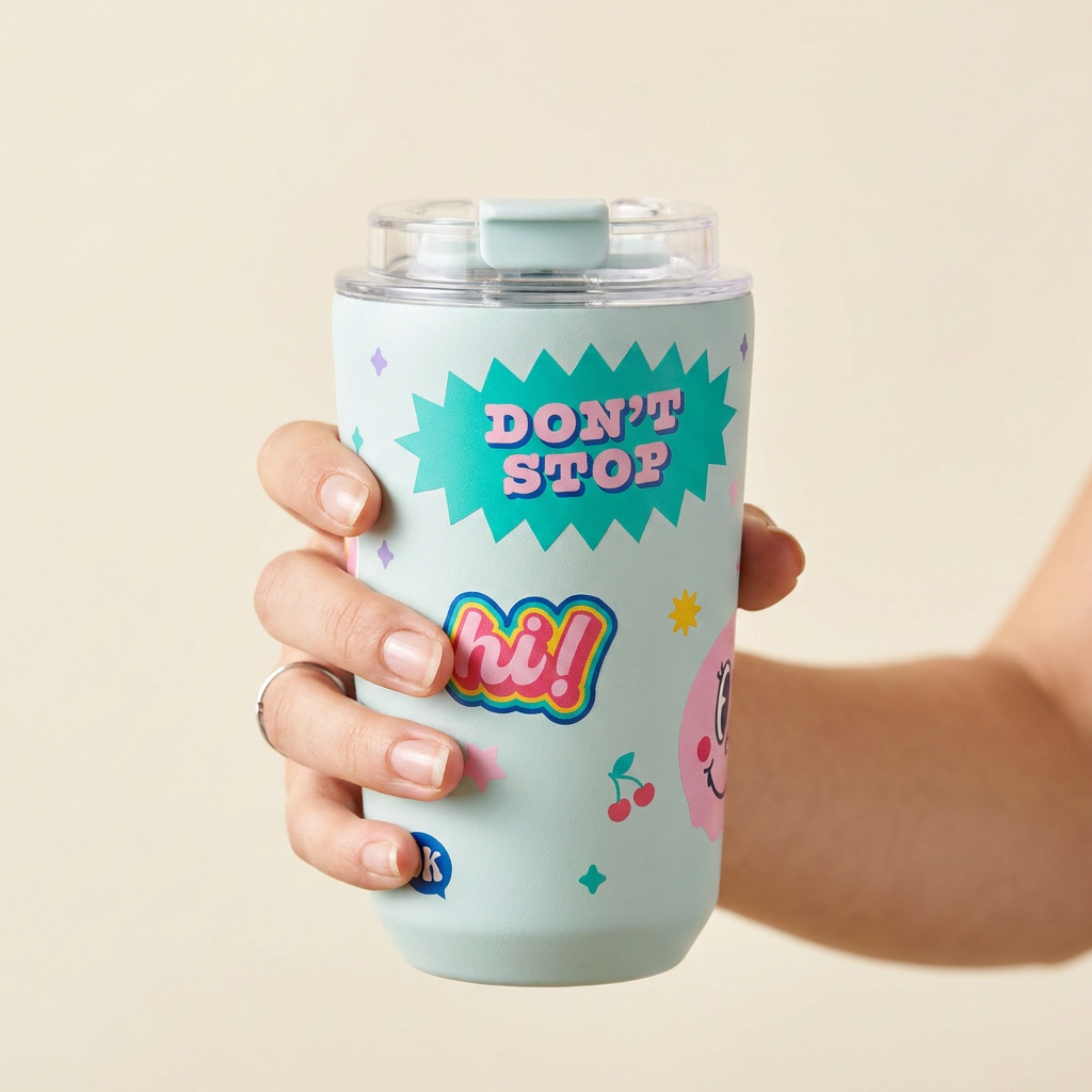 Vaso Térmico de Acero Inoxidable con Interior Cerámico - Glow Up | Aurea