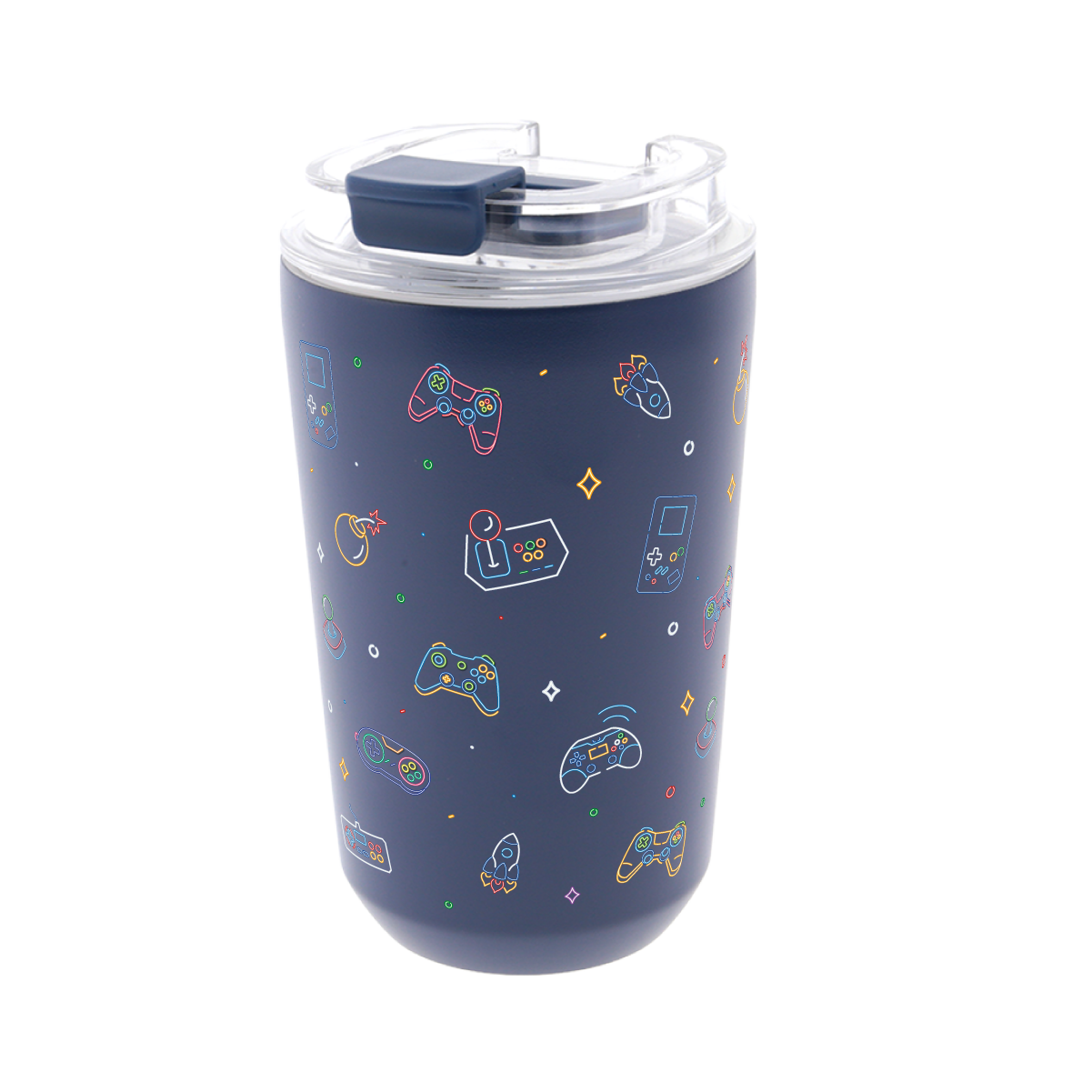 Vaso Térmico de Acero Inoxidable con Interior Cerámico - Neon Gamer | Aurea