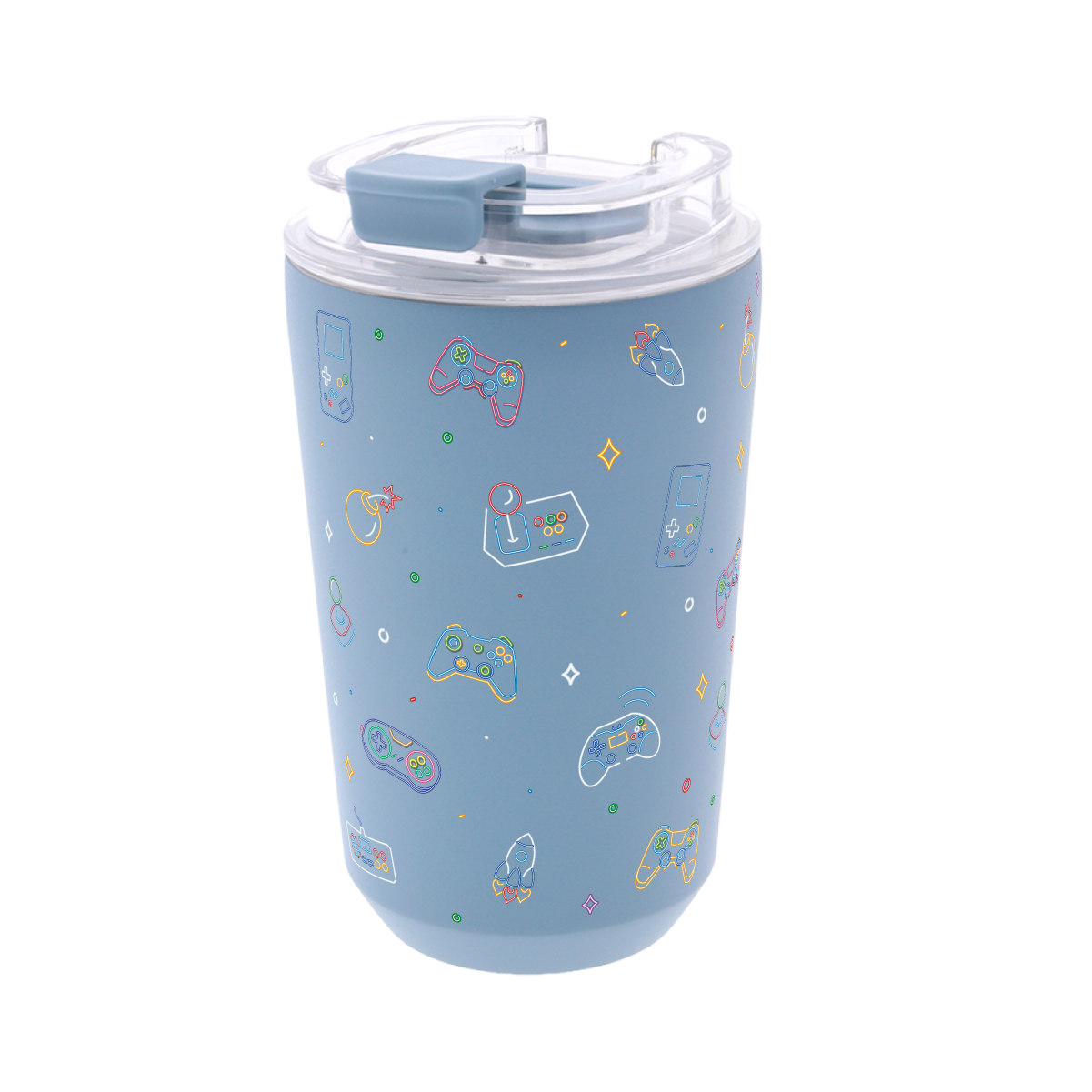 Vaso Térmico de Acero Inoxidable con Interior Cerámico - Neon Gamer | Aurea