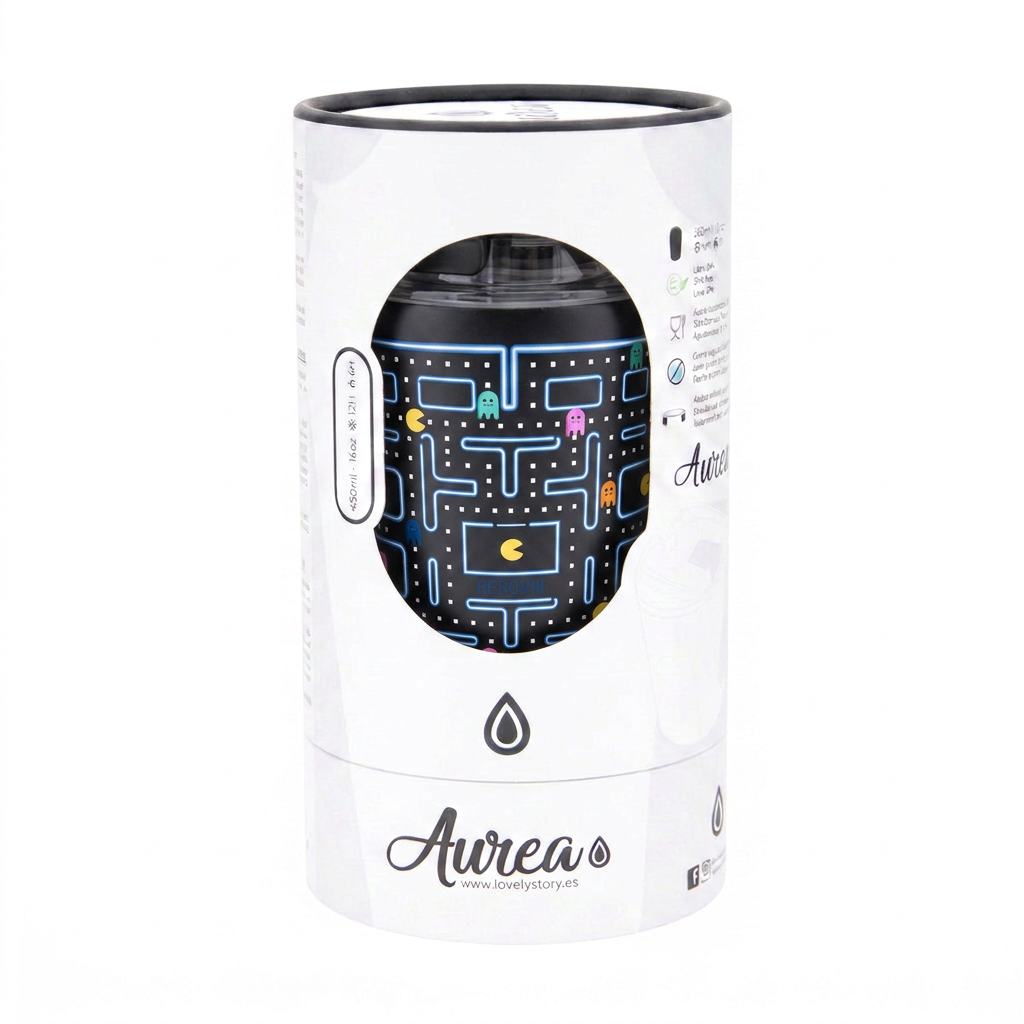 Vaso Térmico de Acero Inoxidable con Interior Cerámico - Pixel Run | Aurea