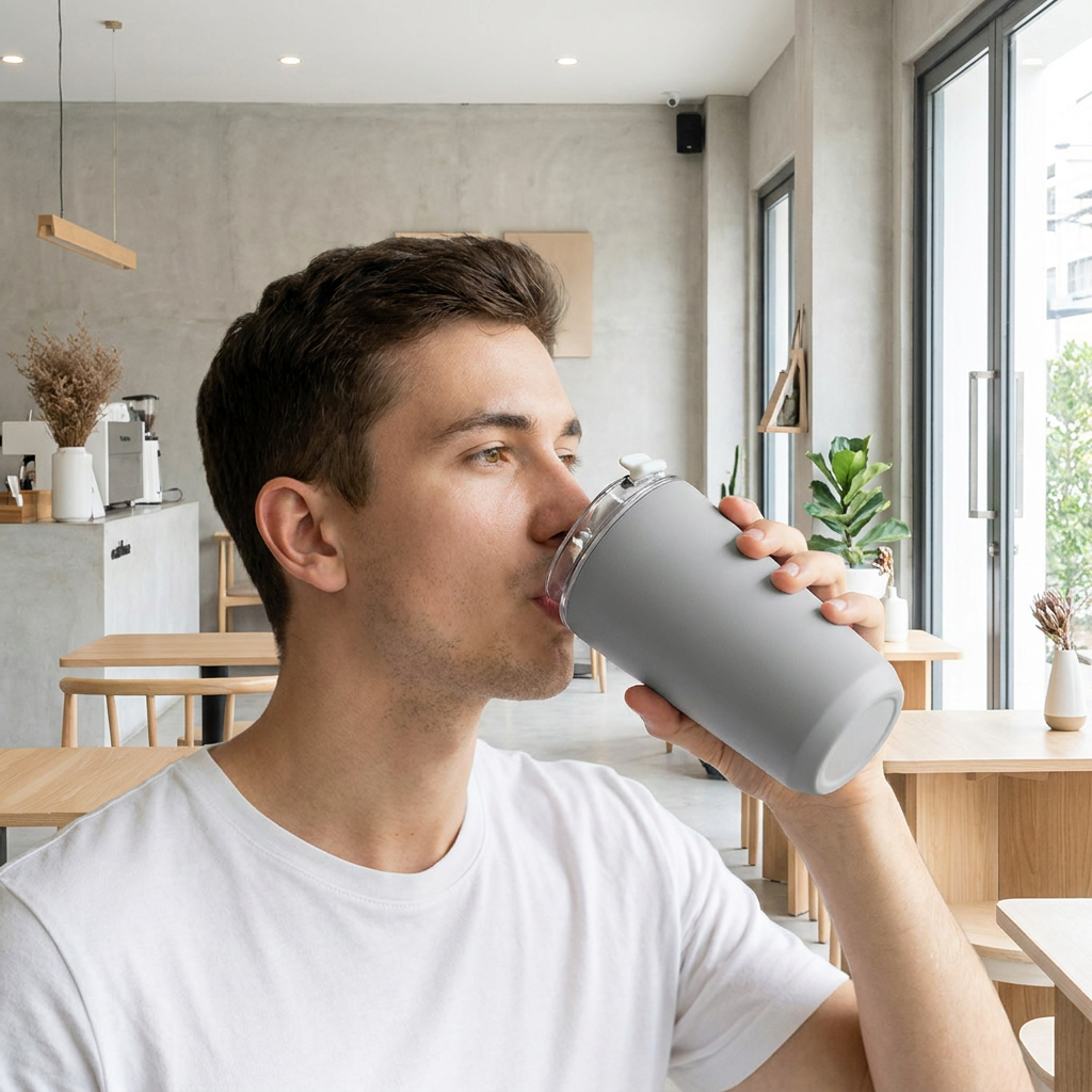 Vaso Térmico de Acero Inoxidable con Interior Cerámico - Solid Color | Aurea