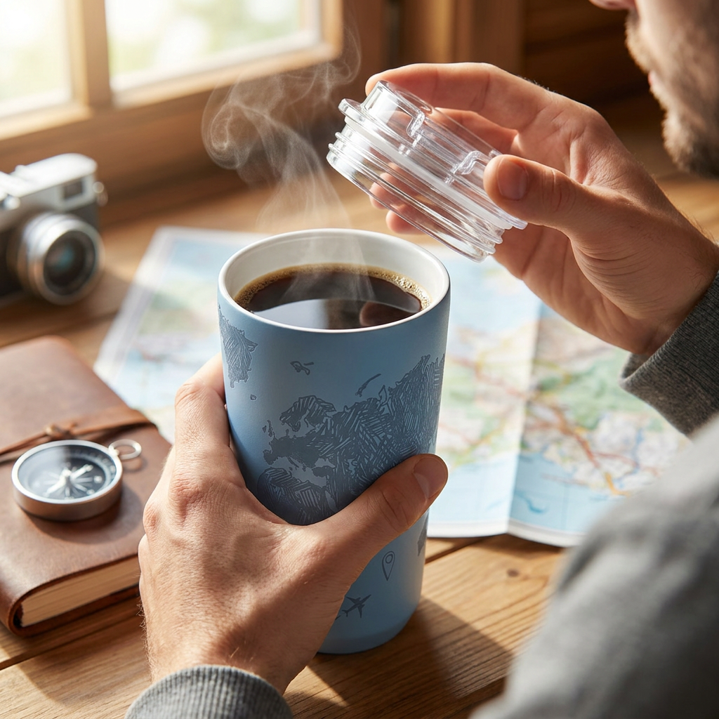 Vaso Térmico de Acero Inoxidable con Interior Cerámico - Sketch Maps | Aurea