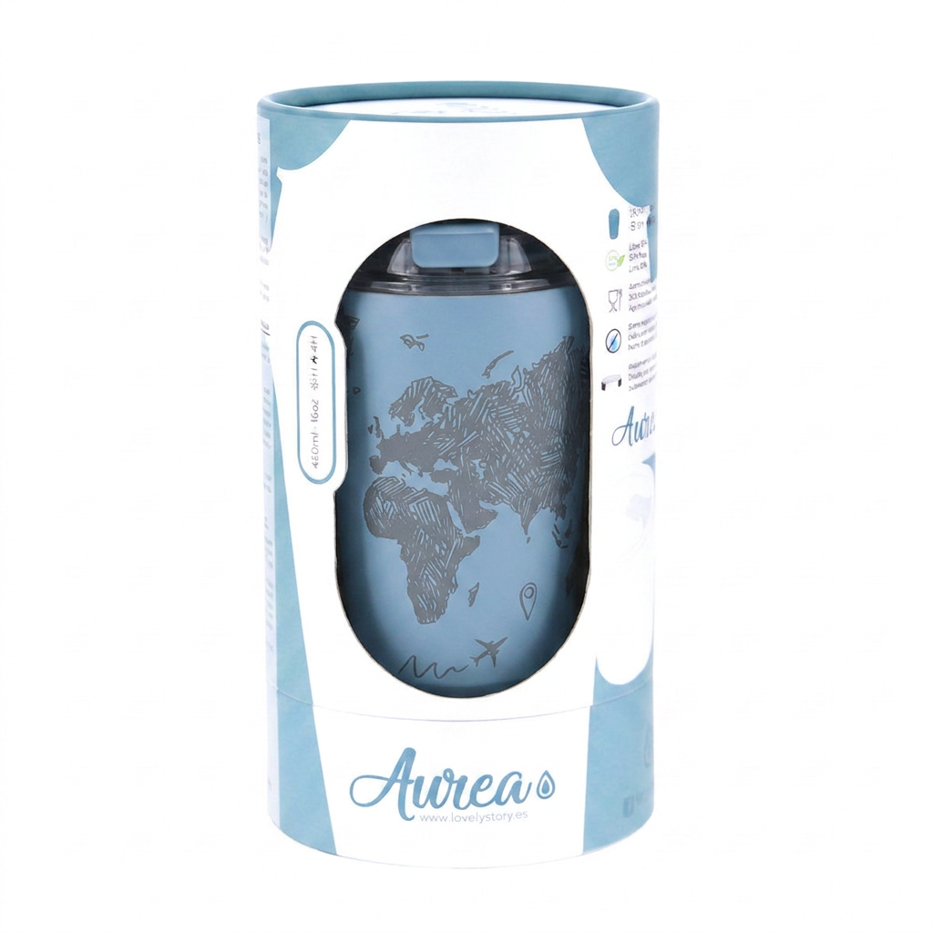 Vaso Térmico de Acero Inoxidable con Interior Cerámico - Sketch Maps | Aurea
