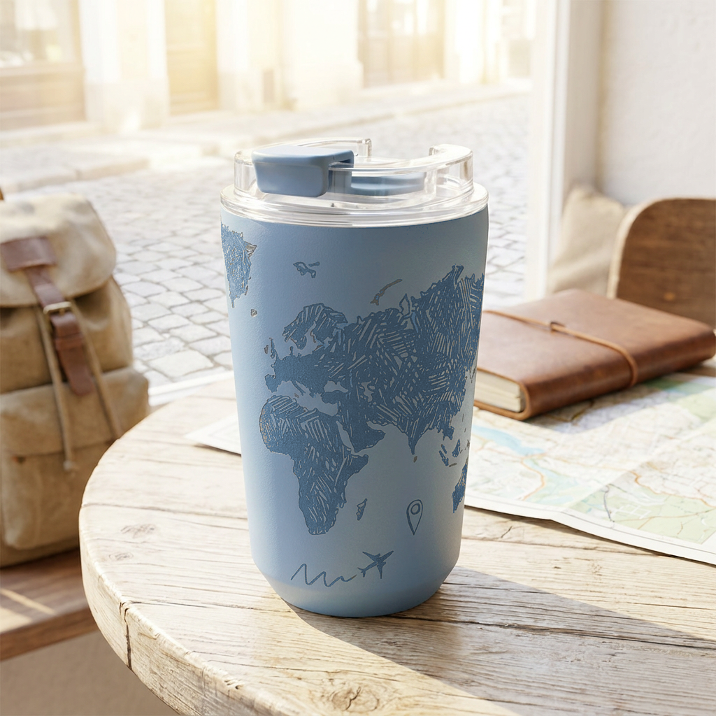 Vaso Térmico de Acero Inoxidable con Interior Cerámico - Sketch Maps | Aurea