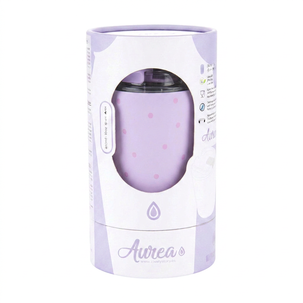 Vaso Térmico de Acero Inoxidable con Interior Cerámico - Pastel Dots | Aurea