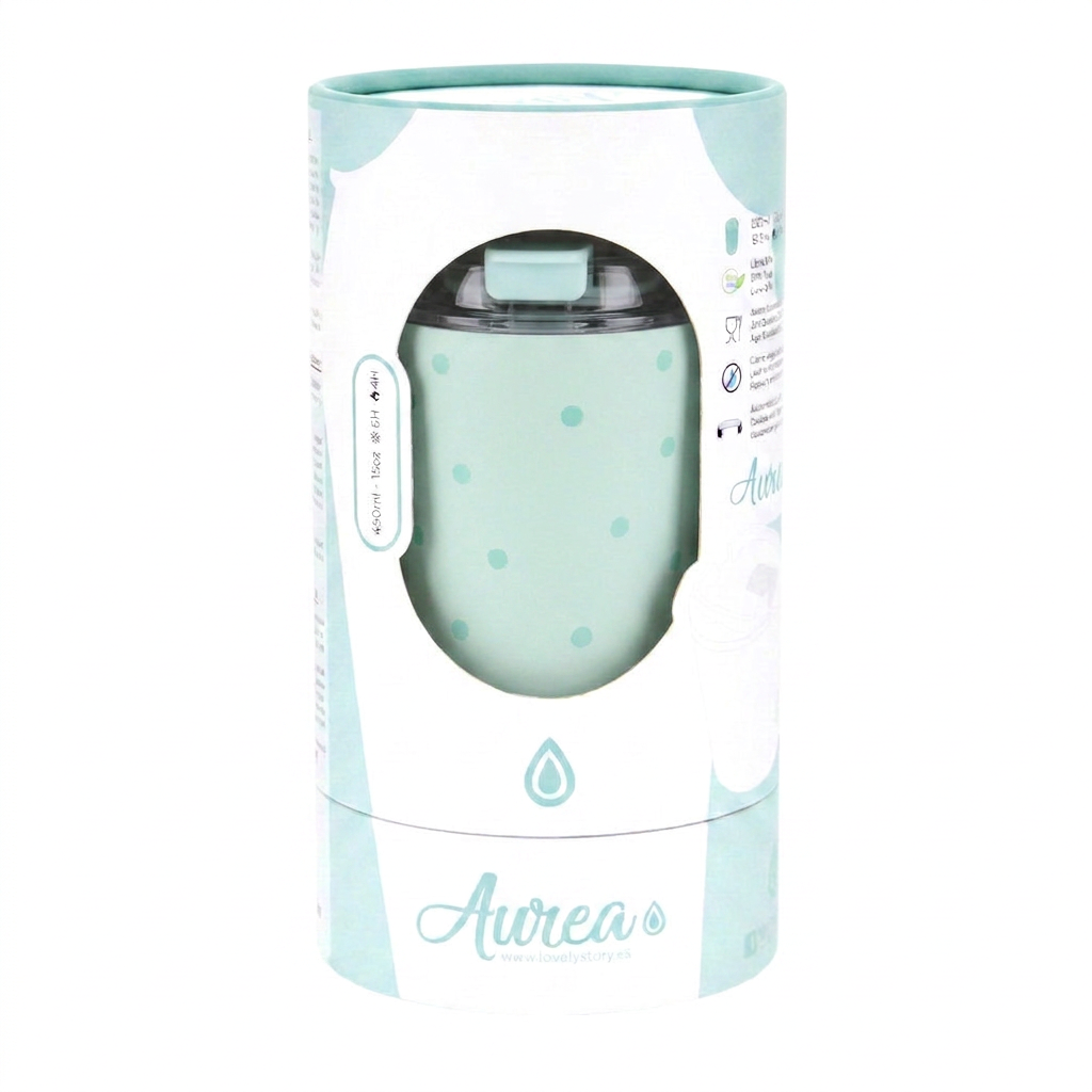 Vaso Térmico de Acero Inoxidable con Interior Cerámico - Pastel Dots | Aurea
