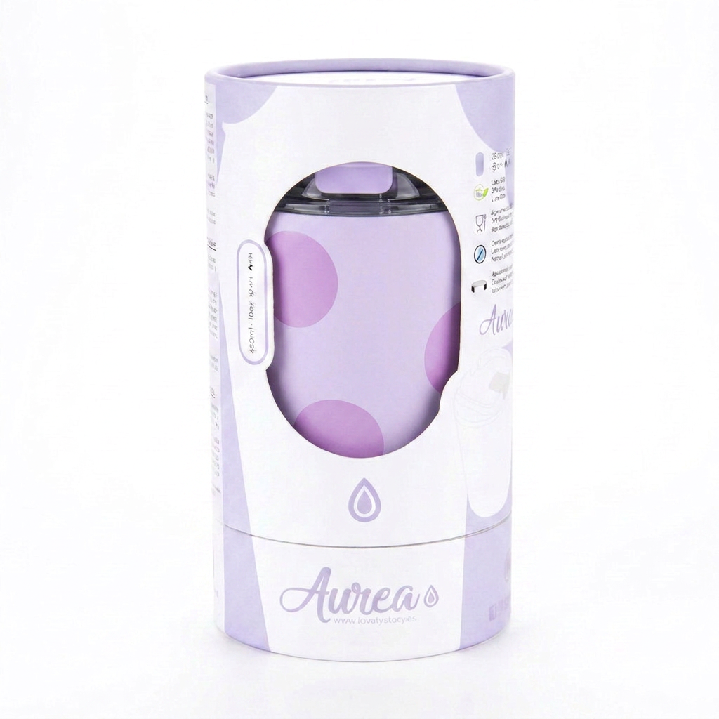 Vaso Térmico de Acero Inoxidable con Interior Cerámico - Happy Dots | Aurea
