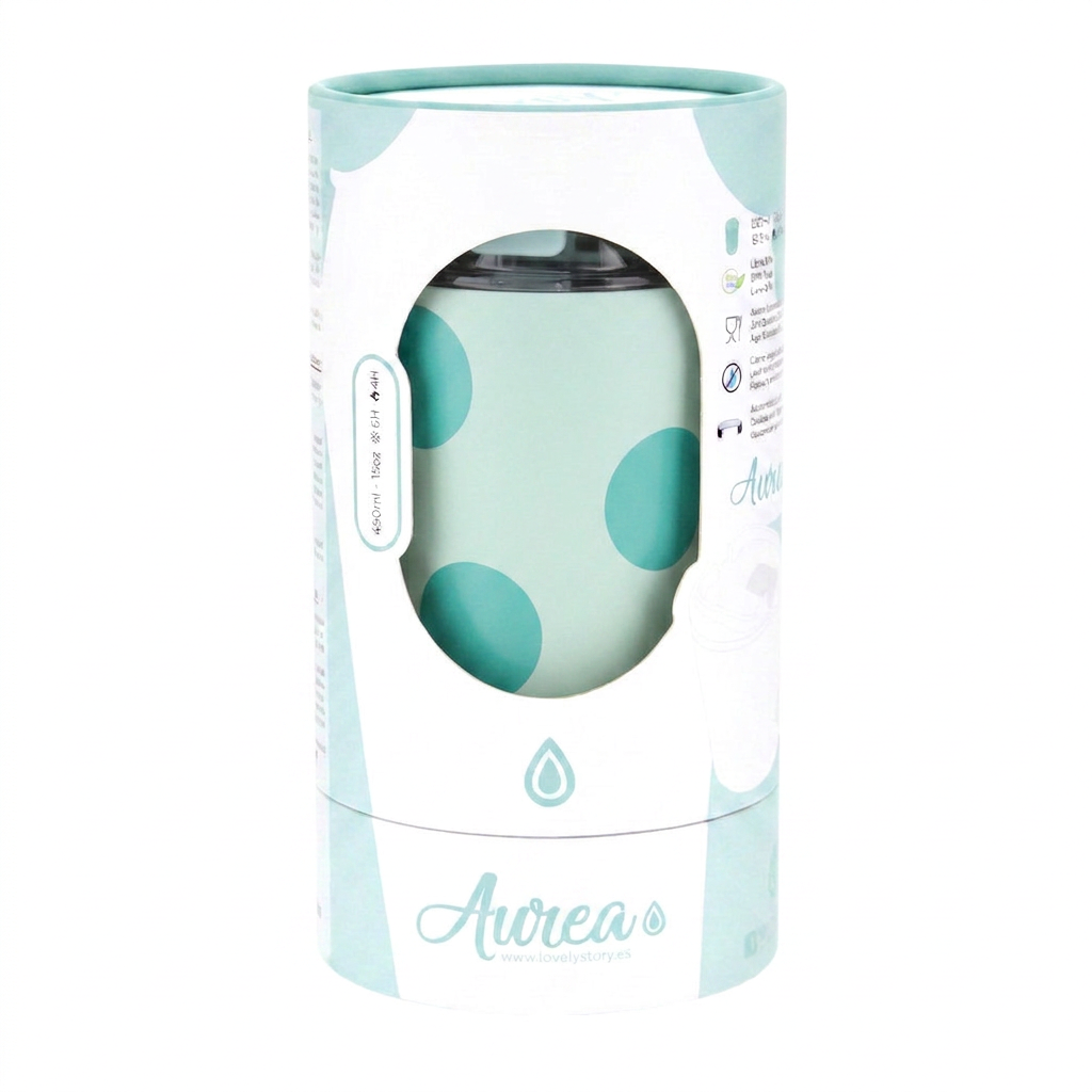 Vaso Térmico de Acero Inoxidable con Interior Cerámico - Happy Dots | Aurea