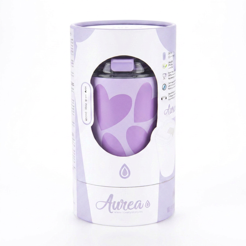 Vaso Térmico de Acero Inoxidable con Interior Cerámico - Sweet Love | Aurea