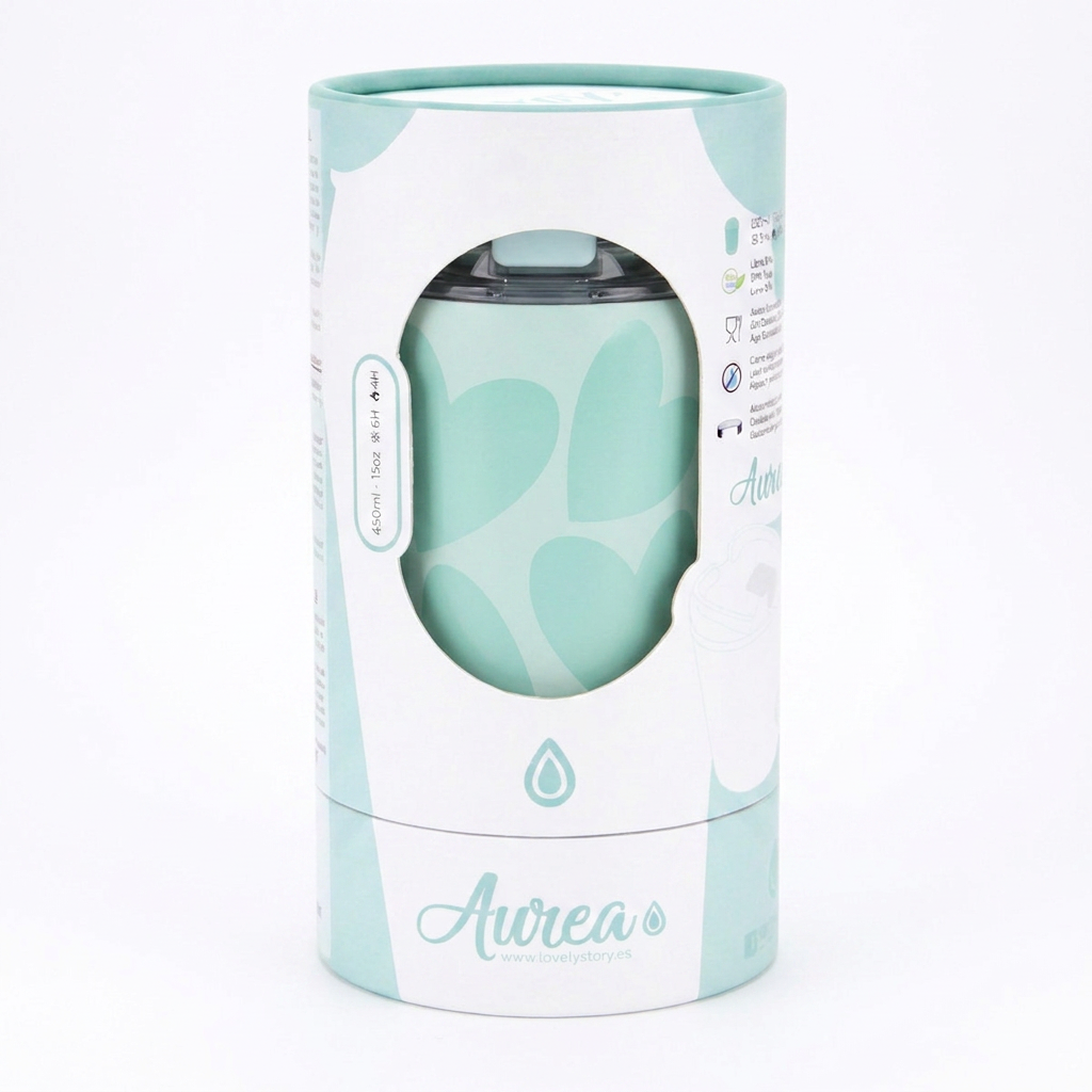 Vaso Térmico de Acero Inoxidable con Interior Cerámico - Sweet Love | Aurea