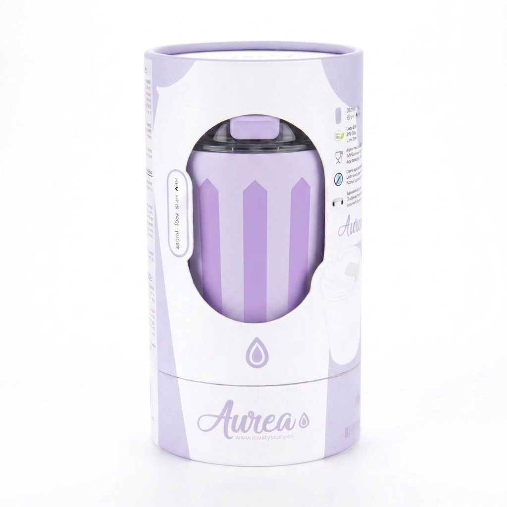 Vaso Térmico de Acero Inoxidable con Interior Cerámico - Candy Lines | Aurea