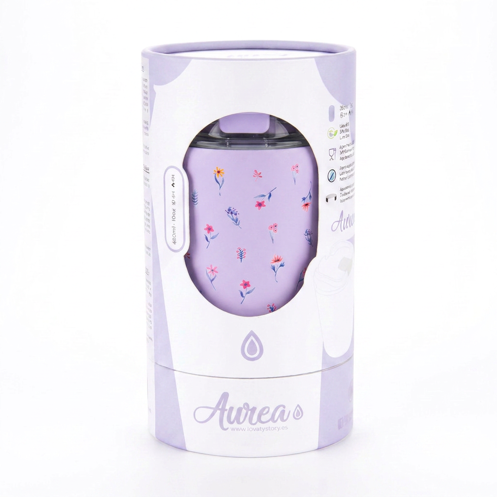 Vaso Térmico de Acero Inoxidable con Interior Cerámico - Little Bloom | Aurea