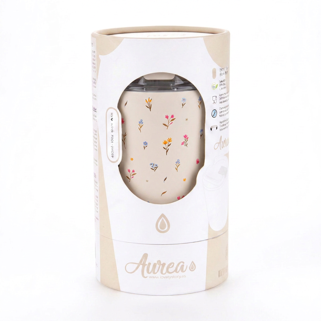 Vaso Térmico de Acero Inoxidable con Interior Cerámico - Little Bloom | Aurea