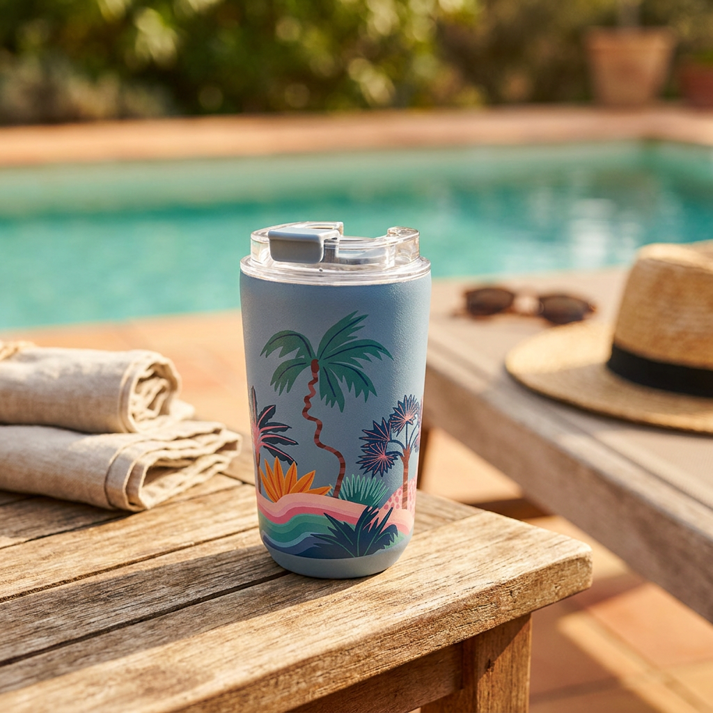 Vaso Térmico de Acero Inoxidable con Interior Cerámico - Paradise Dreams | Aurea