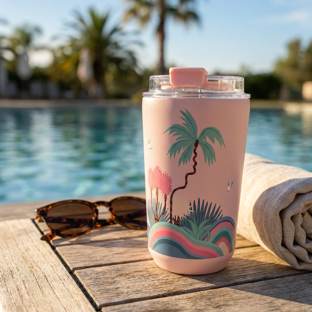 Vaso Térmico de Acero Inoxidable con Interior Cerámico - Paradise Dreams | Aurea
