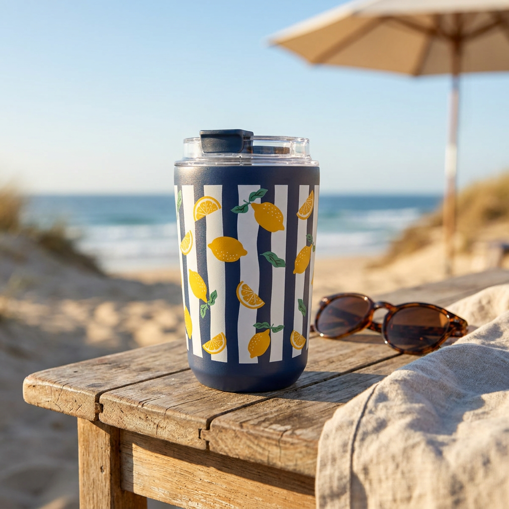 Vaso Térmico de Acero Inoxidable con Interior Cerámico - Juicy Summer | Aurea