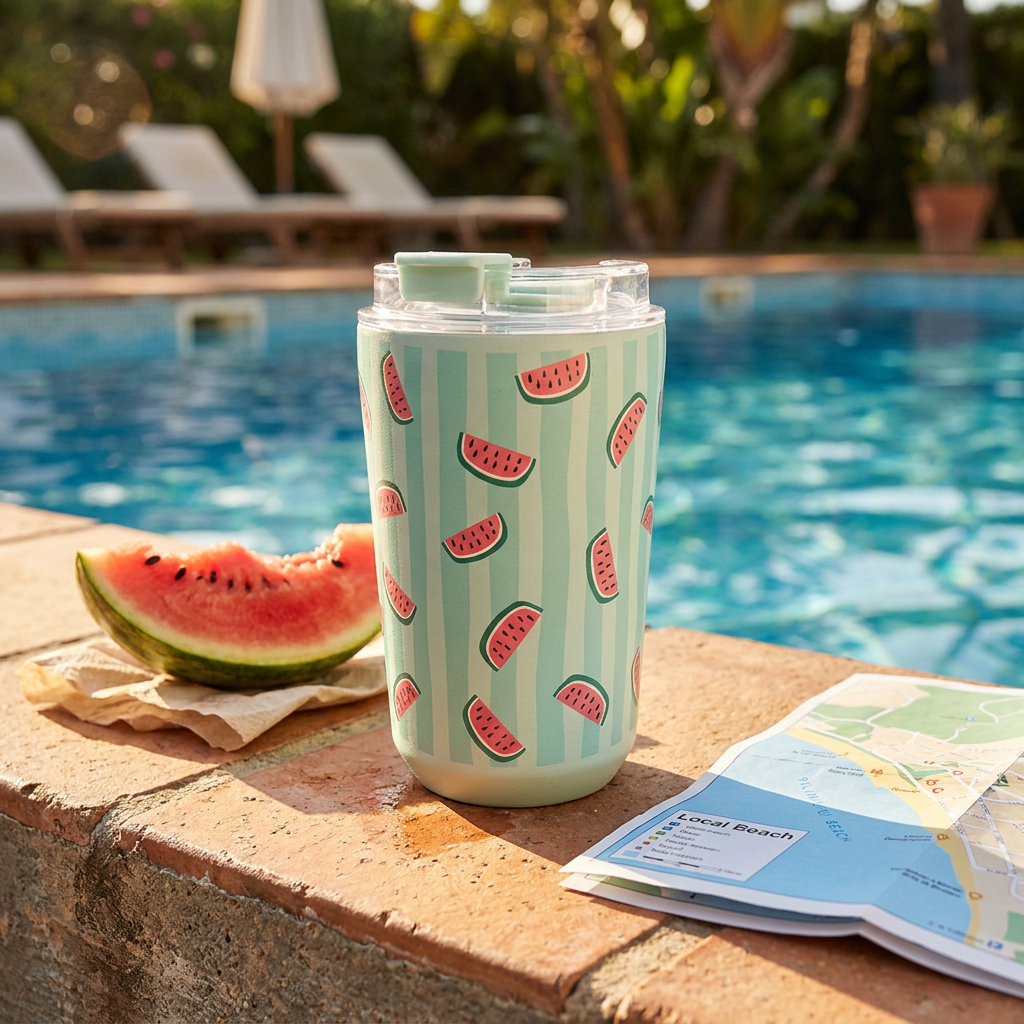 Vaso Térmico de Acero Inoxidable con Interior Cerámico - Juicy Summer | Aurea