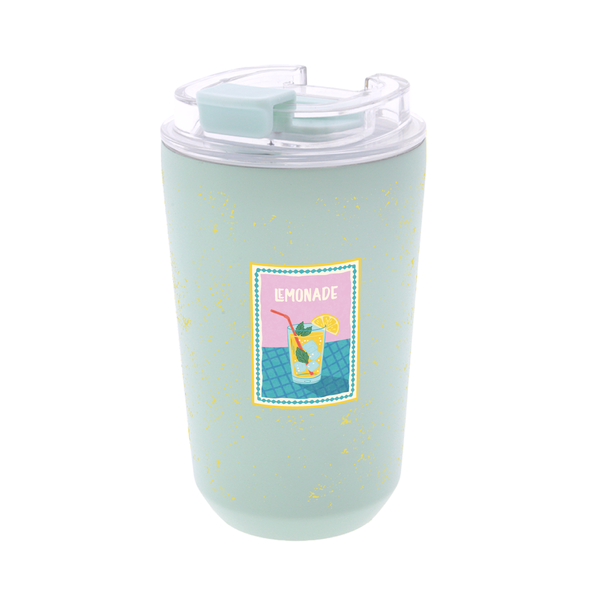 Vaso Térmico de Acero Inoxidable con Interior Cerámico - Coastal Stamps | Aurea