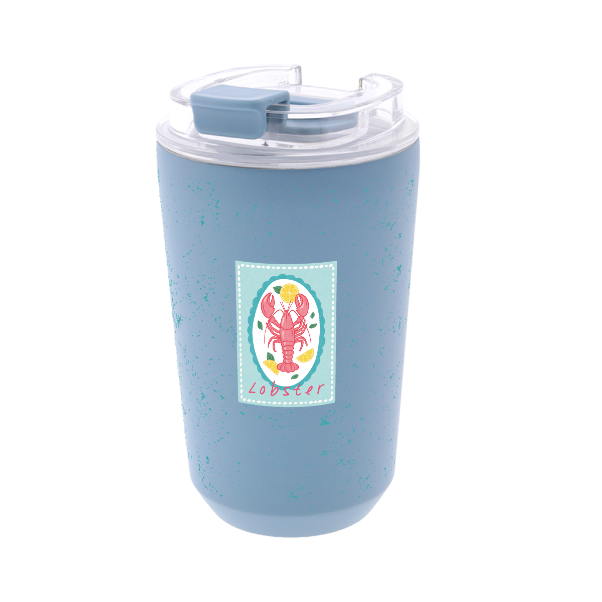 Vaso Térmico de Acero Inoxidable con Interior Cerámico - Coastal Stamps | Aurea