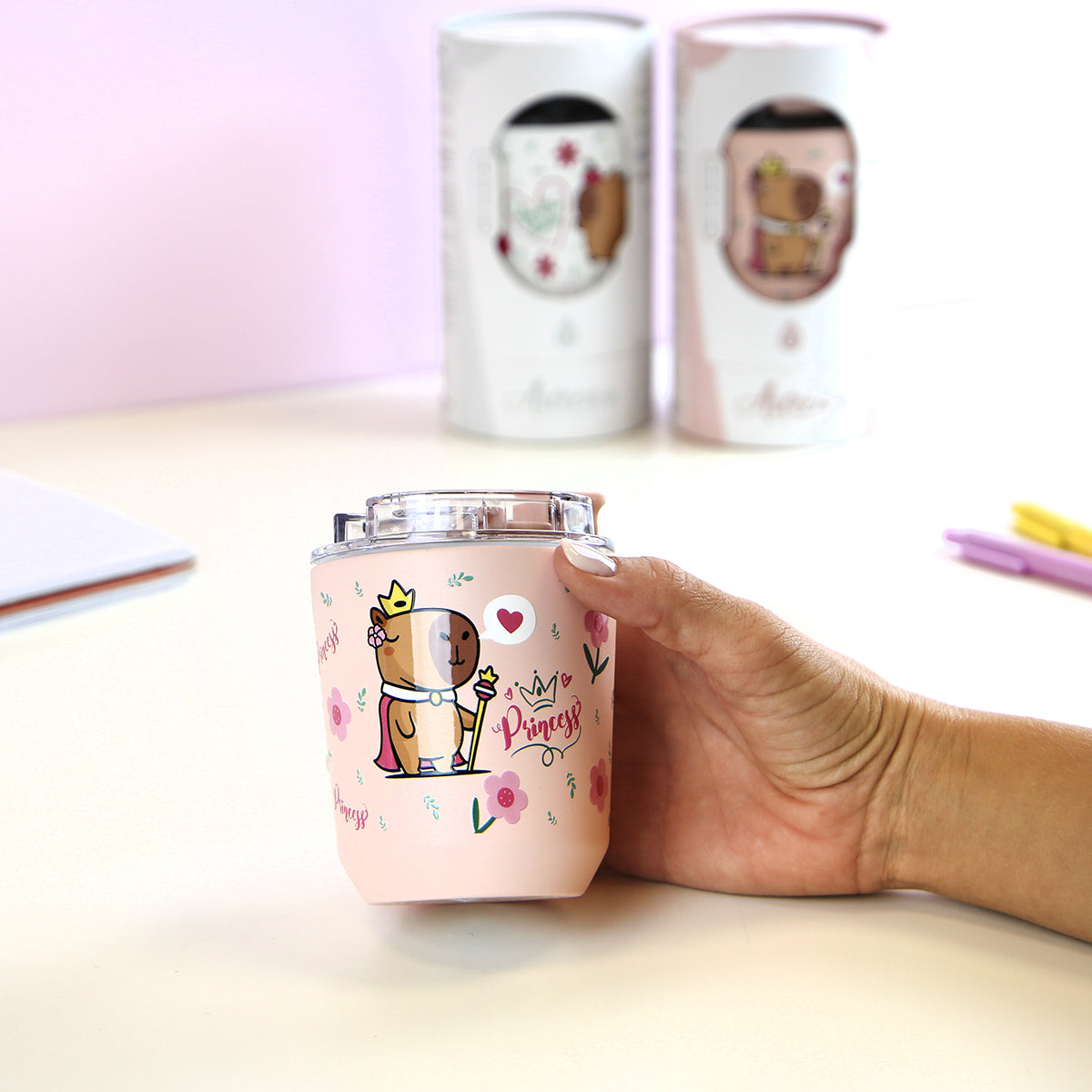 Vaso Térmico 280ml - Princess Capibara