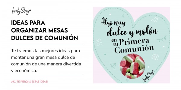 Ideas creativas para organizar mesas dulces de comunión a excelentes precios